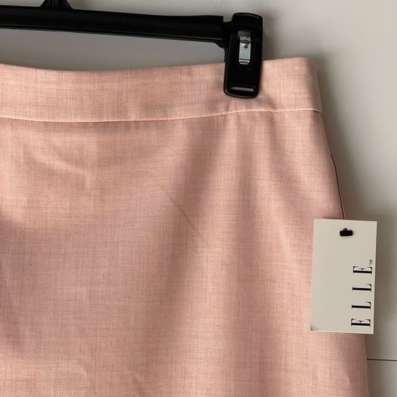 Elle Women's Pink Straight Pencil Short Midi Skirt Career Office Skirt, Sz 6 - Picture 6 of 13